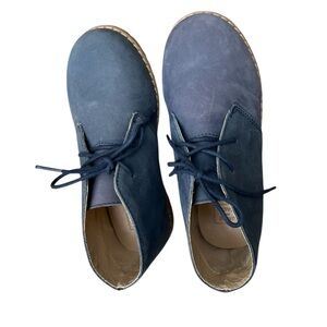 Janine and Jack Blue Leather Lace Up Boots